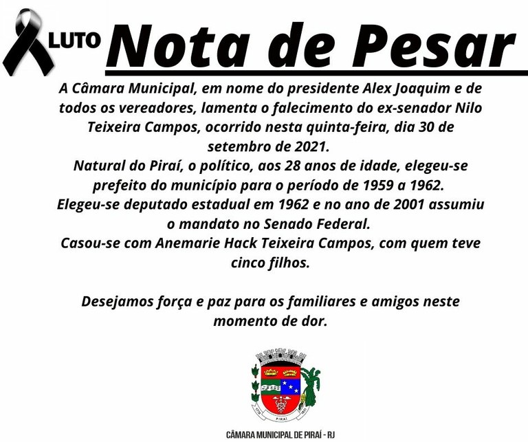Nota de Pesar