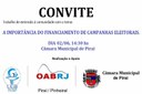 Legislativo de Piraí  - Financiamento de Campanhas Eleitorais   