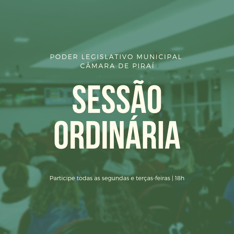 Legislativo de Piraí retoma trabalhos nesta segunda-feira