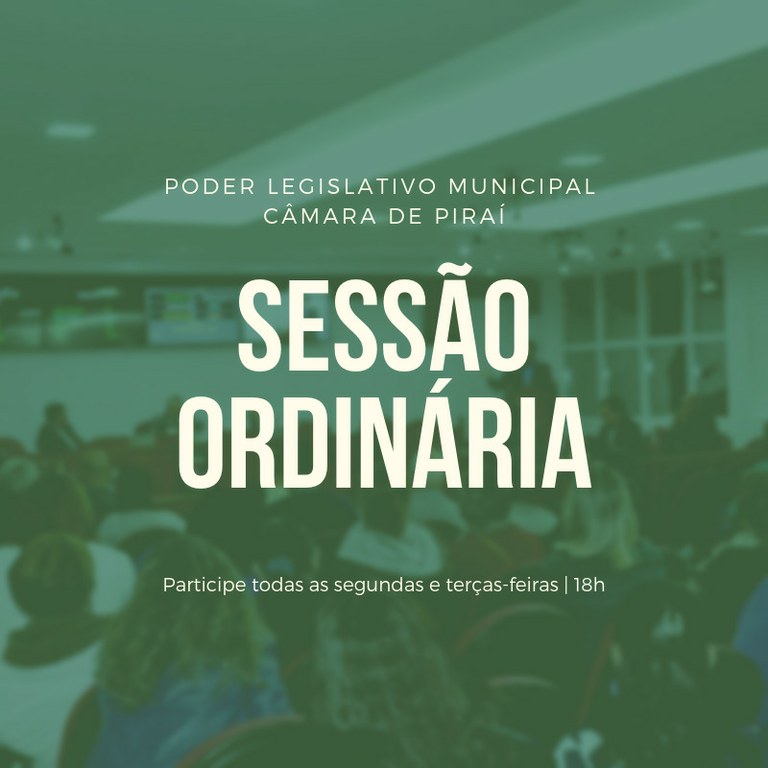 Legislativo de Piraí retoma trabalhos nesta segunda-feira
