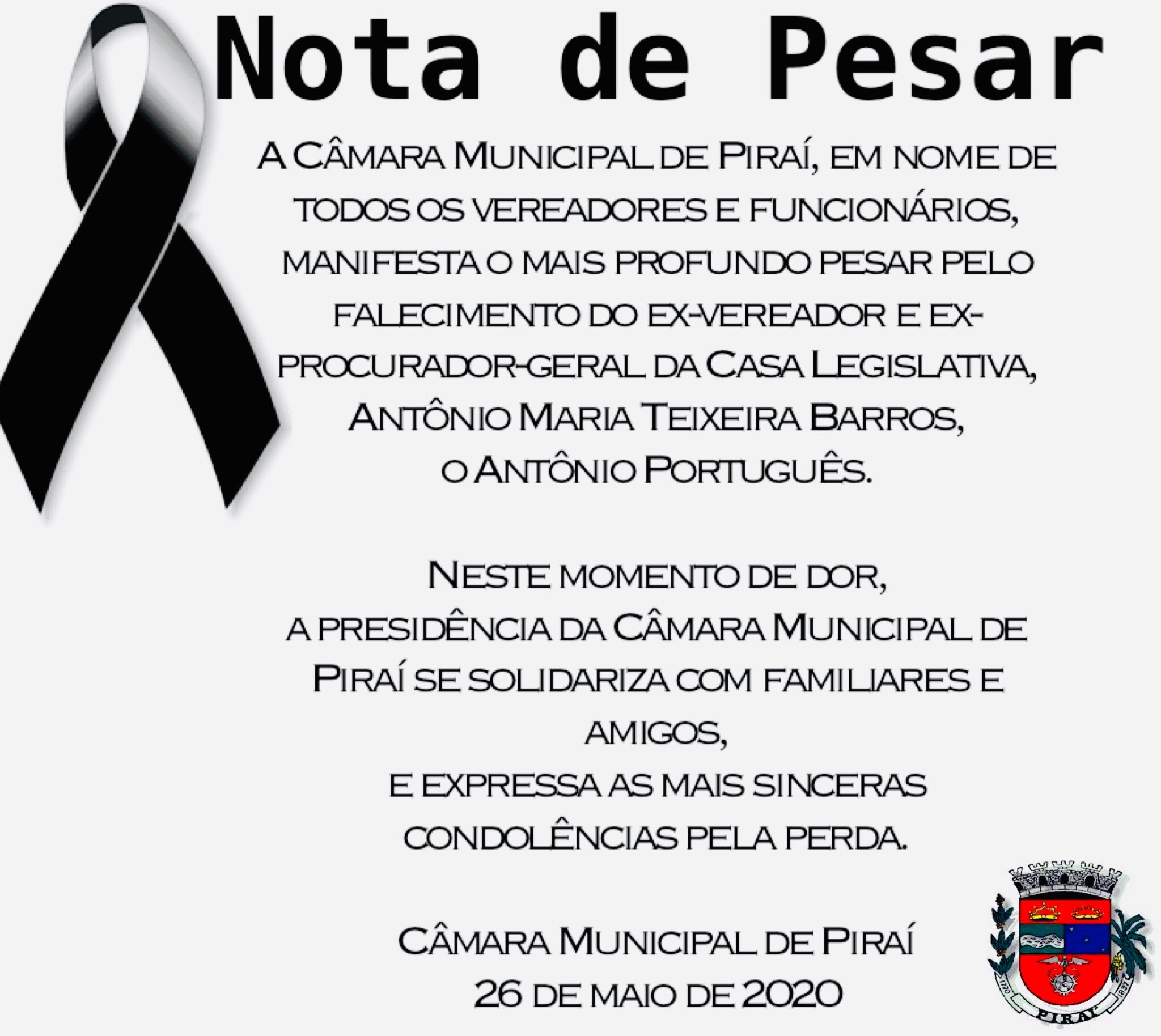 Nota de Pesar