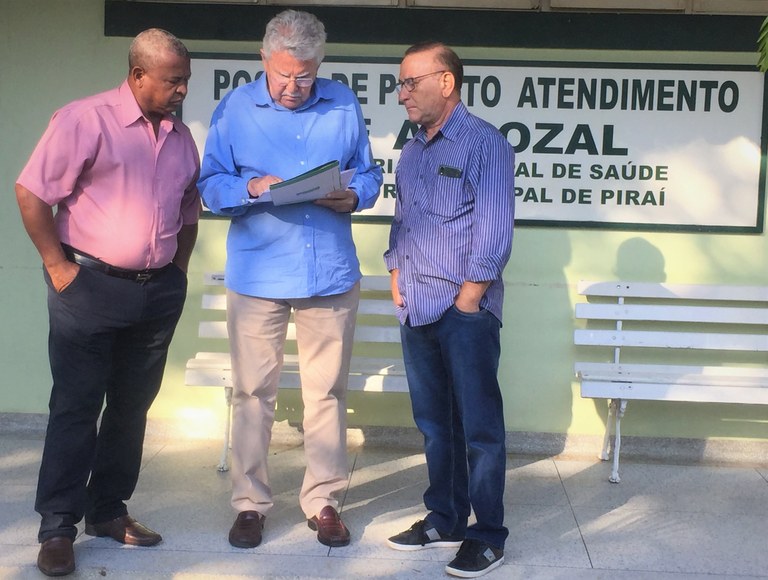 Vereadores e deputado visitam Pronto-Socorro de Arrozal e verba de R$ 400 mil para reforma é confirmada