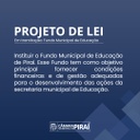 Vereadores analisam projeto criando Fundo Municipal de Educação em Piraí