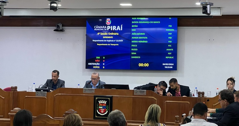 Transporte Público em Piraí é tema central na sessão da Câmara