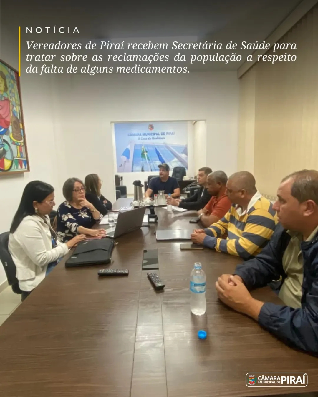 Vereadores de Piraí recebem Secretária de Saúde