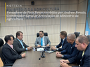 Vereadores foram recebidos por Andrew Renato, Coordenador-Geral de Articulação e Supervisão Institucional do Ministérioereadores foram recebidos por Andrew Renato, Coordenador-Geral de Articulação e Supervisão Institucional do Ministério da Agricultura