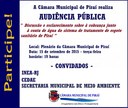 Câmara Municipal de Piraí realiza Audiência Pública.
